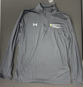 mens half zip black